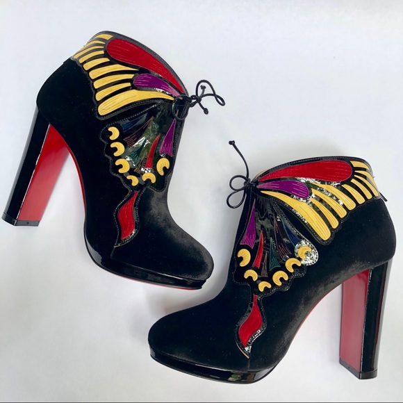 SOLD Christian Louboutin Mariposa Butterfly Boots - Picture 6 of 8